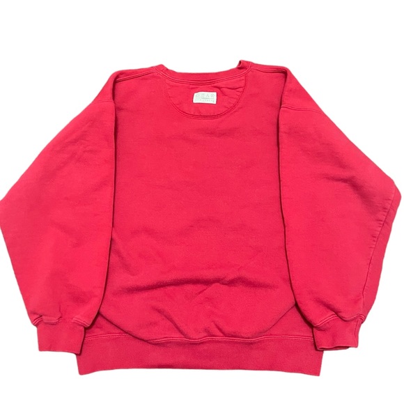 The University Of Kanas Crewneck Pullover Sweatshirt Red Y2K VTG Kids Medium - Picture 4 of 5